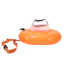 Eco PVC Material Donut Swim Buoy for Open Water Swimming with Dry Bag