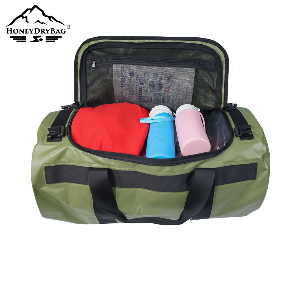 Waterproof Tarpaulin Travel Bag Duffel Bag with Zipper Opening